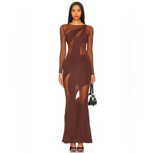 OW Collection Spiral Maxi Dress